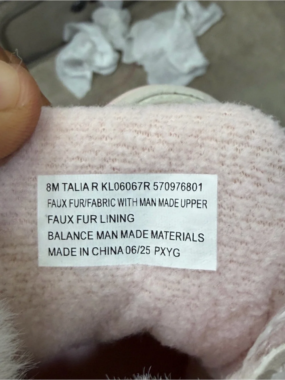 London Fog Talia R Girls Pink Faux Fur Winter Boots Toddler 8M New